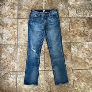 J Crew Stretch Denim Boyfriend distressed 25